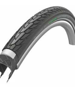Pneumatiques Pour Cycles 24x1.75 Pneumatique Schwalbe ROAD CRUISER PLUS Noir HS484 - Green Compound - Tringle Rigide - ETRTO 47-507